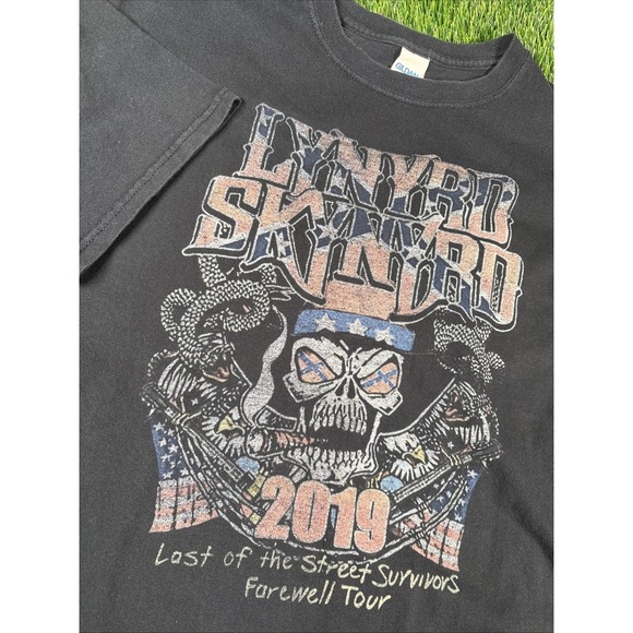 Gildan Other - Lynyrd Skynyrd Shirt Mens Sz L Farewell Tour Last Of The Street Survivors Black